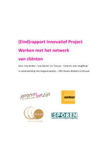 rapport Innovatief Project Werken met het netwerk van