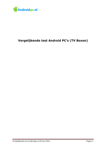 Vergelijkende test Android PC`s (TV Boxen)