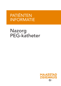 Nazorg PEG-katheter - Maasstad Ziekenhuis
