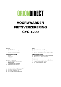 voorwaarden fietsverzekering cyc-1209