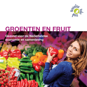 Groenten en Fruit - Gezond voor de NL economie en samenleving