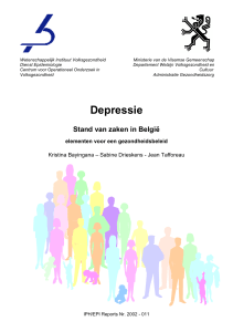 Depressie - Scientific Institute of Public Health