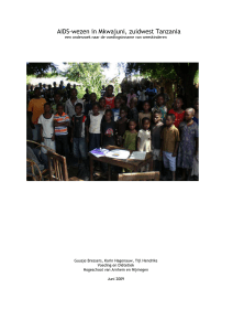 AIDS-wezen in Mkwajuni, zuidwest Tanzania