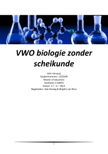 VWO biologie zonder scheikunde - HU