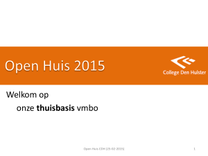 presenatie vmbo 2013 - College Den Hulster