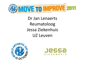 Dr Jan Lenaerts Reumatoloog Jessa Ziekenhuis UZ Leuven - RA-Liga