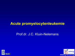 Acute promyelocyten leukemie
