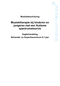 Muziektherapie bij kinderen en jongeren met een Autisme