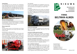 nieuwsfolder 2017 - Beltman-Almen Grondverzet Transport