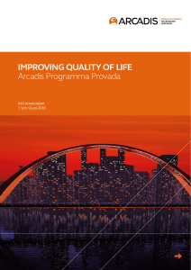 IMPROVING QUALITY OF LIFE Arcadis Programma Provada