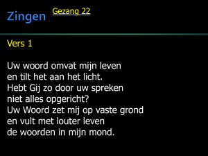 Zingen Gezang 22