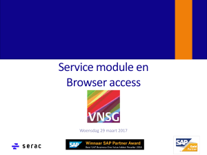 Service module en Browser access