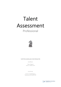 Talent Assessment - Beroepskeuzetest.biz