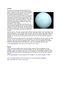 Uranus Op Uranus, de zevende planeet vanaf de zon, kunnen vanaf