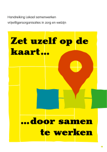 Zet uzelf op de kaart... ...door samen te werken