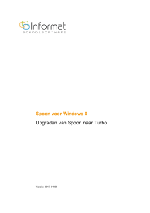 Spoon voor Windows 8 Upgraden van Spoon naar Turbo