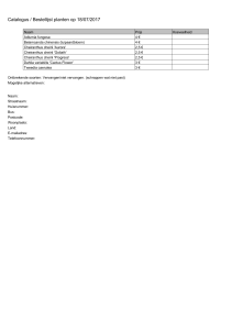 Plantenlijst - Bestelformulier - PDF