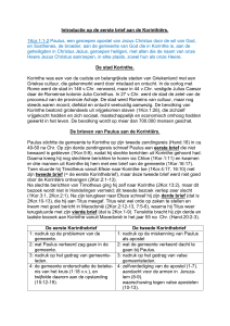 46 - introductie op het Bijbelboek 1 Korinthe