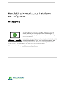 Handleiding MyWorkspace-Windows