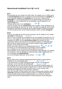 Natuurkunde hoofdstuk 8 en 9 (§ 1 en 2)
