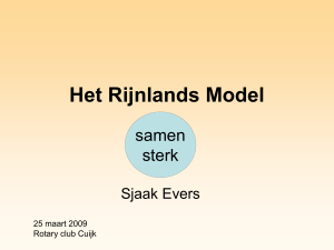 Het Rijnlands Model - Rijnland