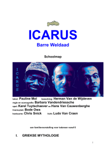 ICARUS Barre Weldaad Schoolmap tekst: Pauline Mol bewerking