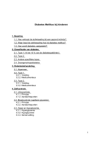 Diabetes Mellitus bij kinderen