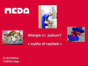 Allergie voor jodium