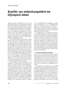 Brazilië: van ziekenhuispatiënt tot Olympisch atleet