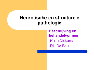 Neurotische en structurele pathologie