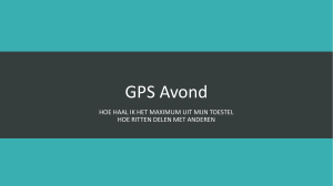 GPS Avond - WordPress.com