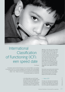 International Classification of Functioning (ICF): een