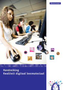 Handreiking Kwaliteit digitaal leermateriaal