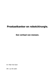 Prostaatkanker en robotchirurgie.
