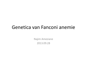 Genetica van Fanconi anemie