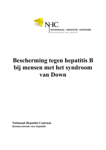 Bescherming tegen hepatitis B bij mensen met het syndroom van