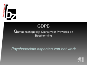GDPB: preventieadviseurs psychosociaal welzijn