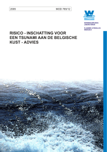 risico - inschatting voor een tsunami aan de belgische kust