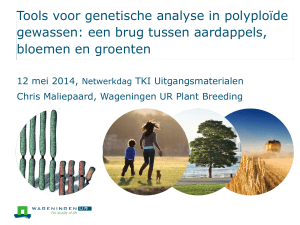 Tools voor genetische analyse in polyploïde gewassen
