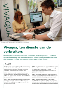 Vivaqua, ten dienste van de verbruikers