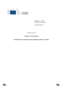 NL NL 2013/0399 (NLE) Voorstel voor een ADVIES VAN DE RAAD