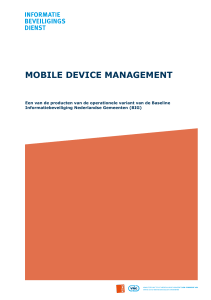 Mobile Device Management - Informatiebeveiligingsdienst