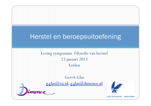 Ppt presentatie Gerrit Glea - Herstel en beroepsuitoefening.pptx