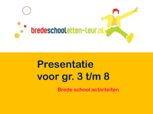 Powerpoint kalender voorjaar 2016 - Brede School Etten-Leur