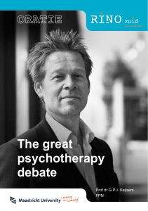The great psychotherapy debate