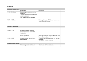 Economie klas 3 en 4