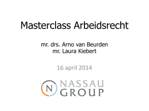 Masterclass Arbeidsrecht mr. drs. Arno van Beurden