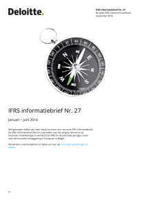 IFRS informatiebrief Nr. 27