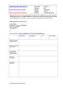 Radioactieve stoffen complexvergunning KEW