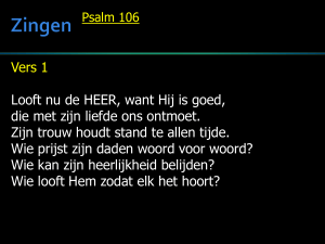 Zingen Psalm 106